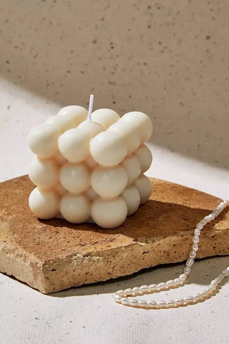 Bubble Cube Candle - Luxury Candle Shape With smell